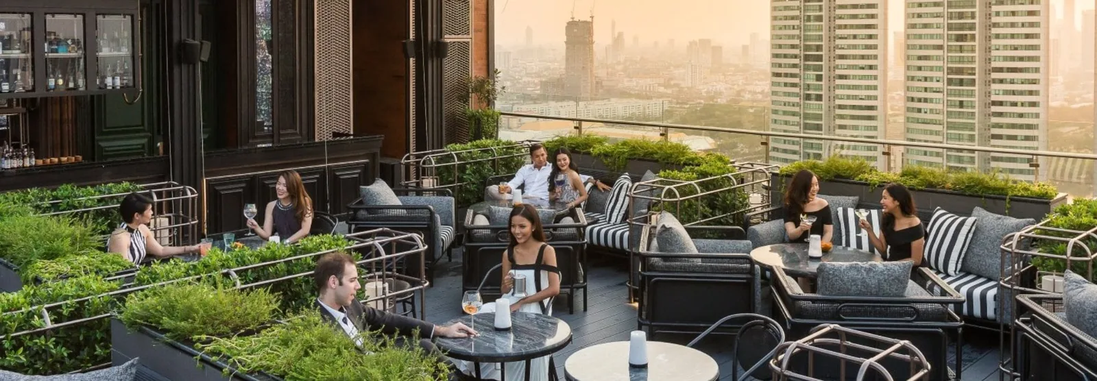 ABar - rooftop lounge daytime skyline