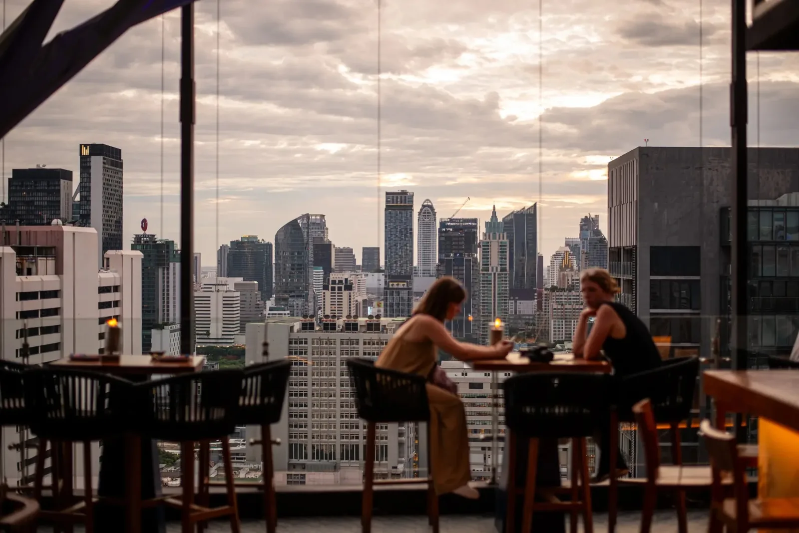 Above Eleven - skyline window dusk