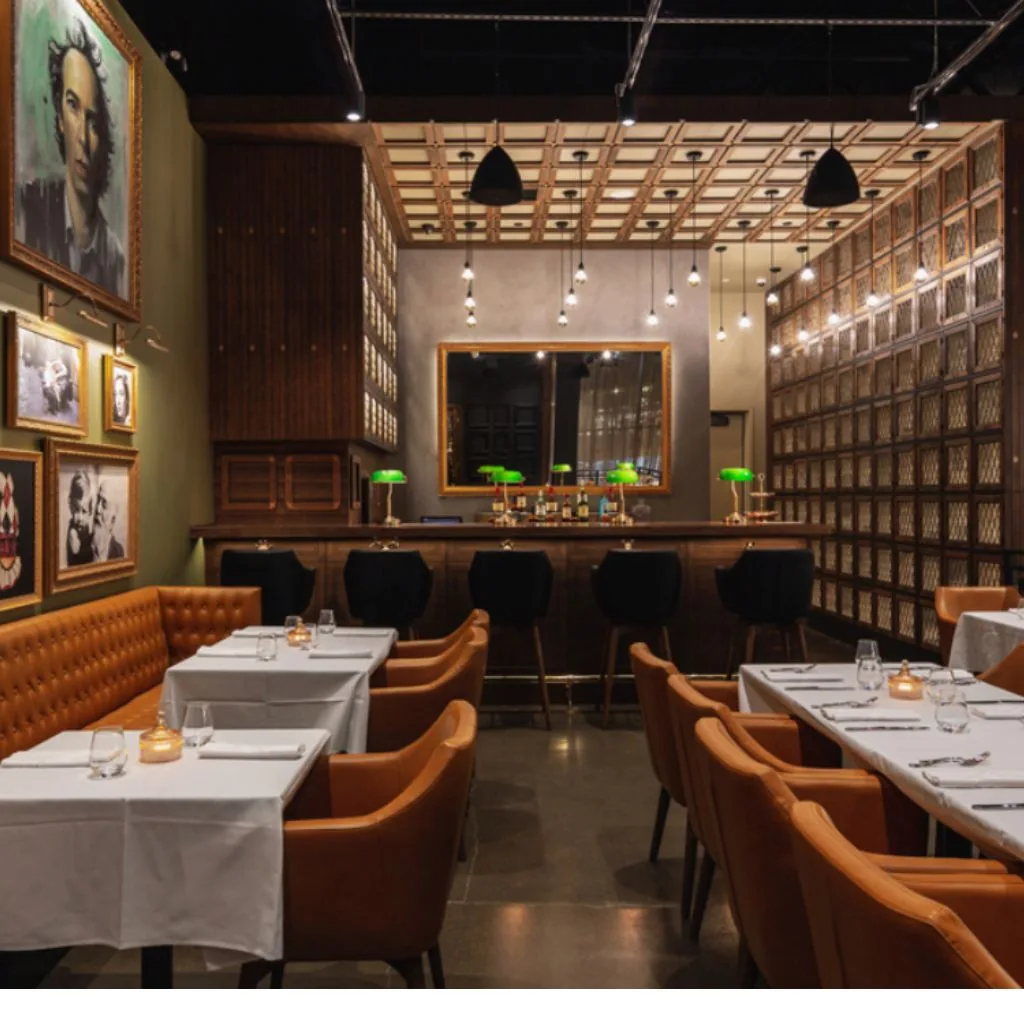 acquafarina - dining room gallery wall