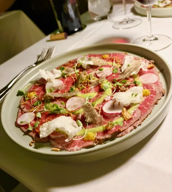 acquafarina - beef carpaccio