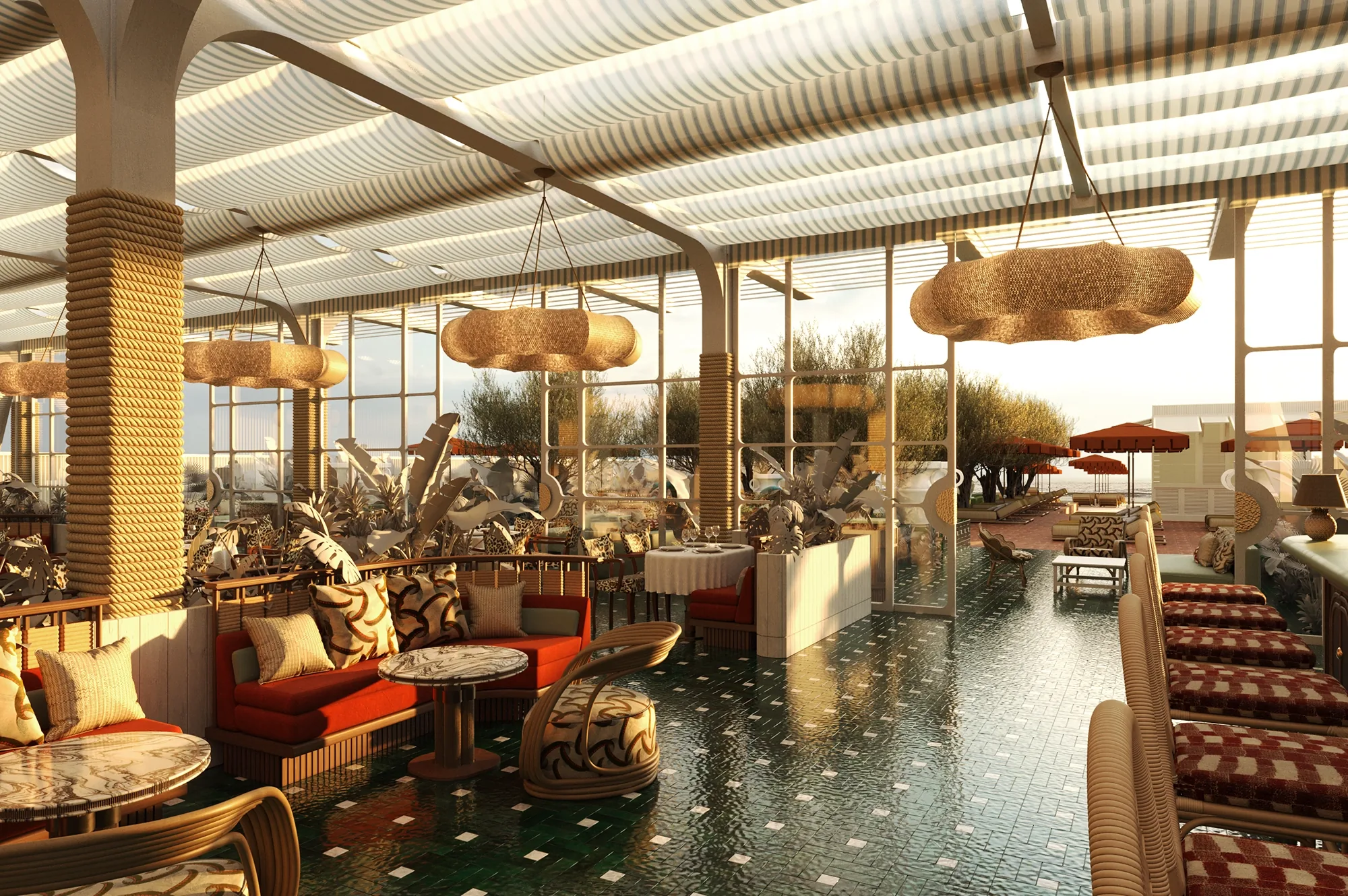 African Queen - terrace indoor pool