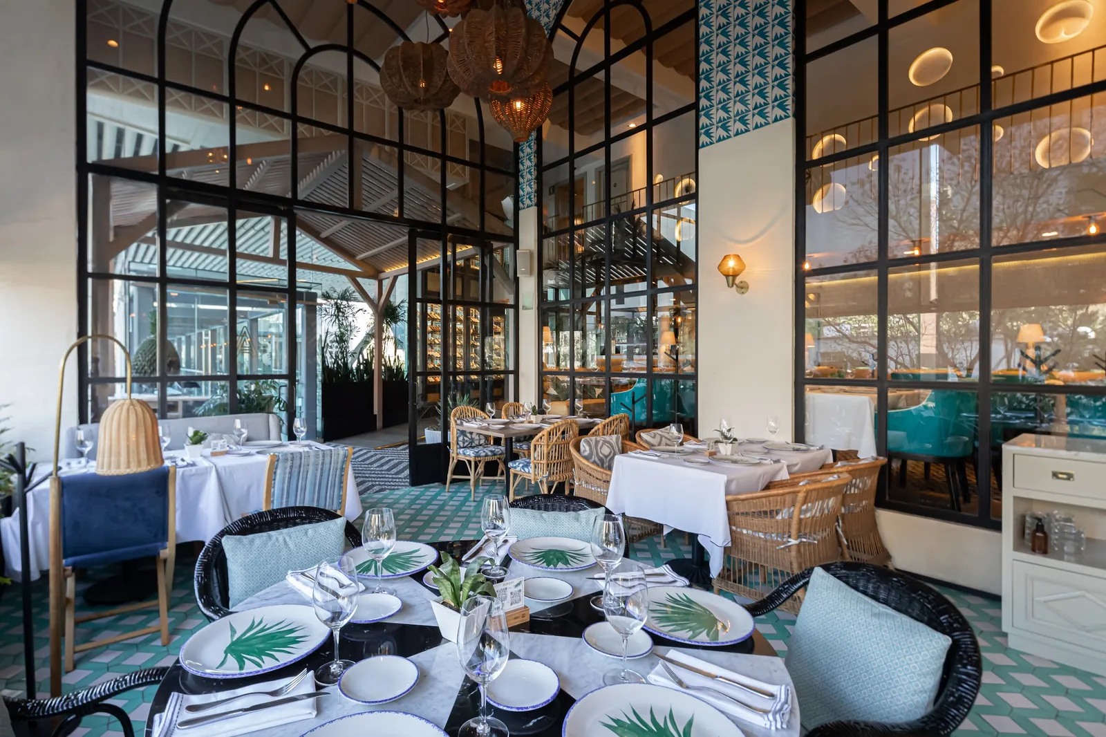 AITANA - dining room with floor to ceiling window