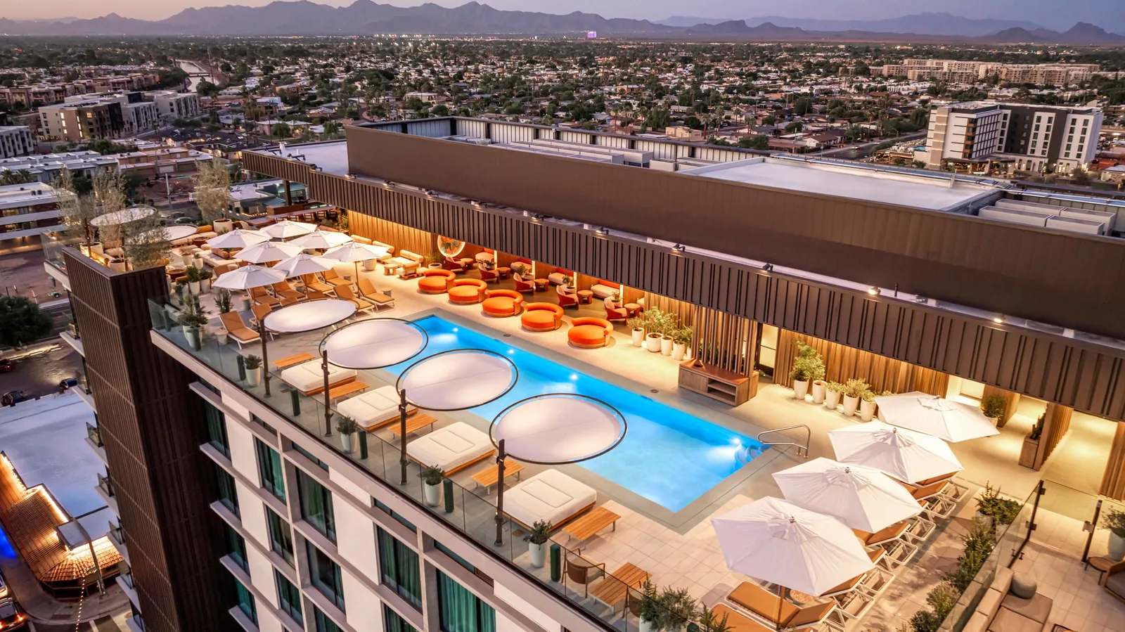 Allegra Rooftop Pool & Social Club - aerial