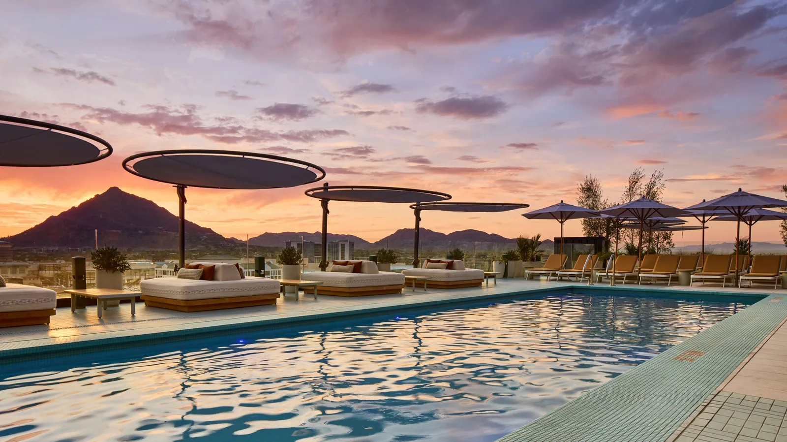 Allegra Rooftop Pool & Social Club - sunset