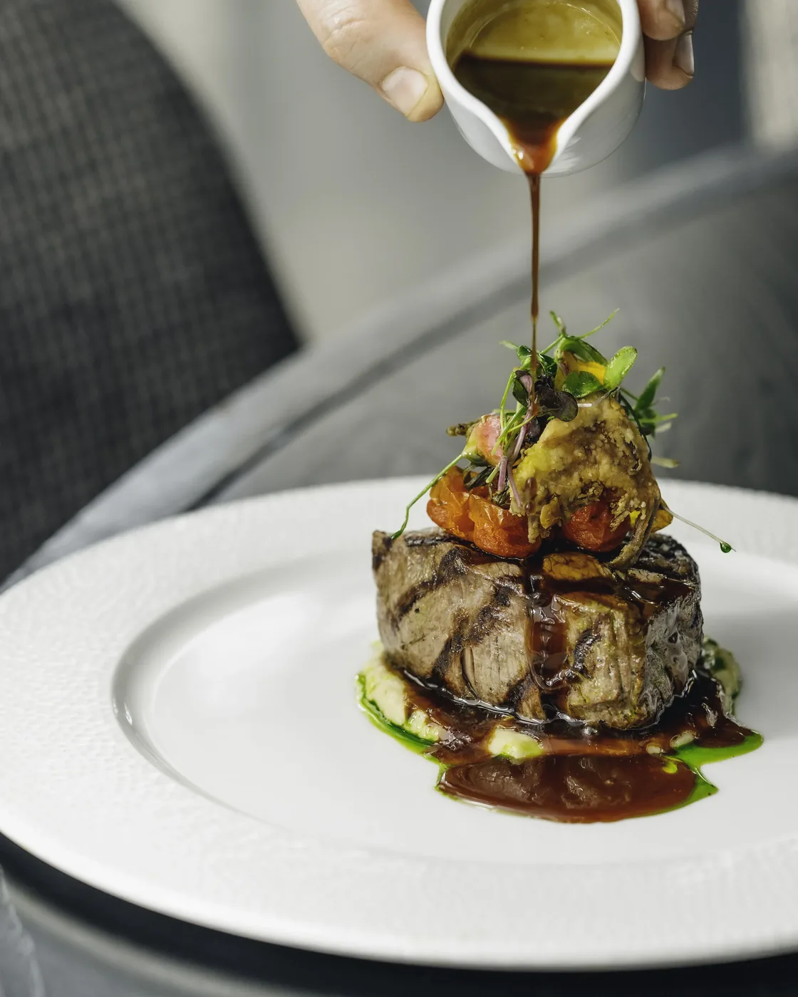 Aqua Shard - signature dish slow cooked hereford short rib