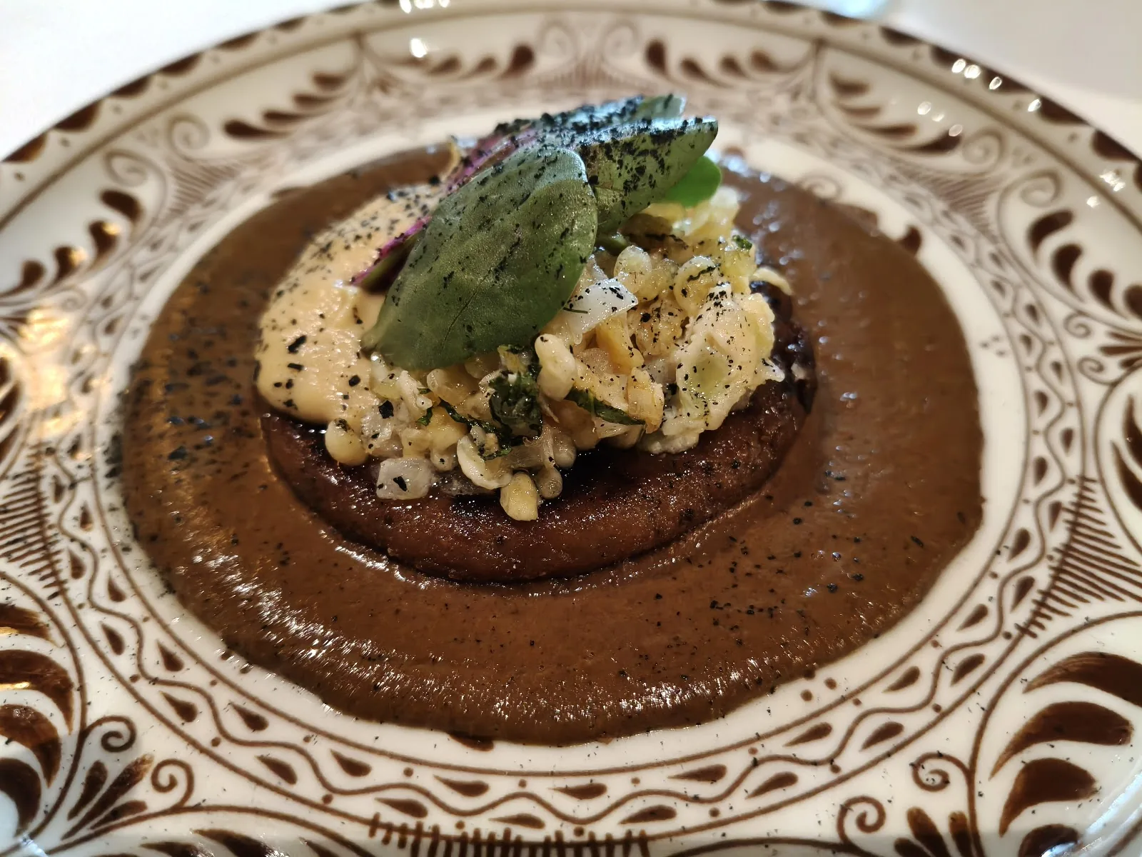 Arango - dish mole on talavera plate