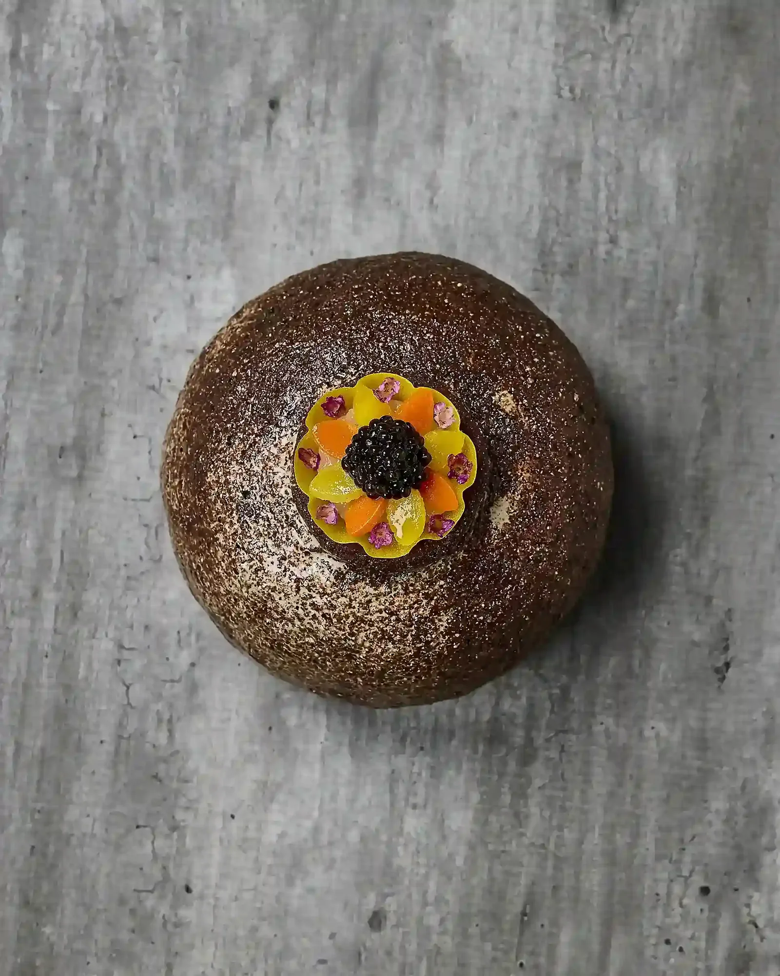 AVANT - food signature dessert with caviar