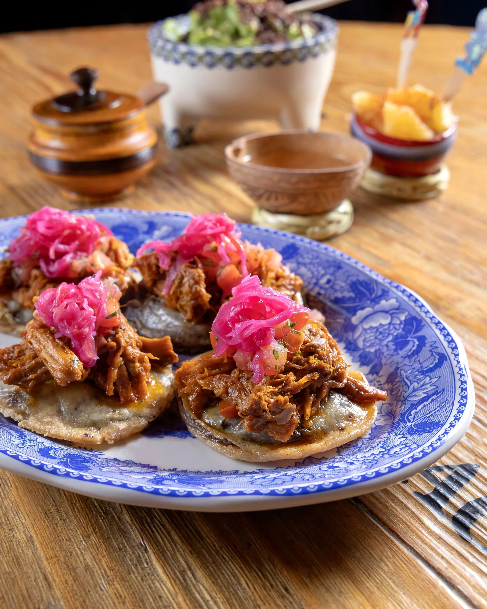 Azul Historico - dish panuchos cochinita pibil