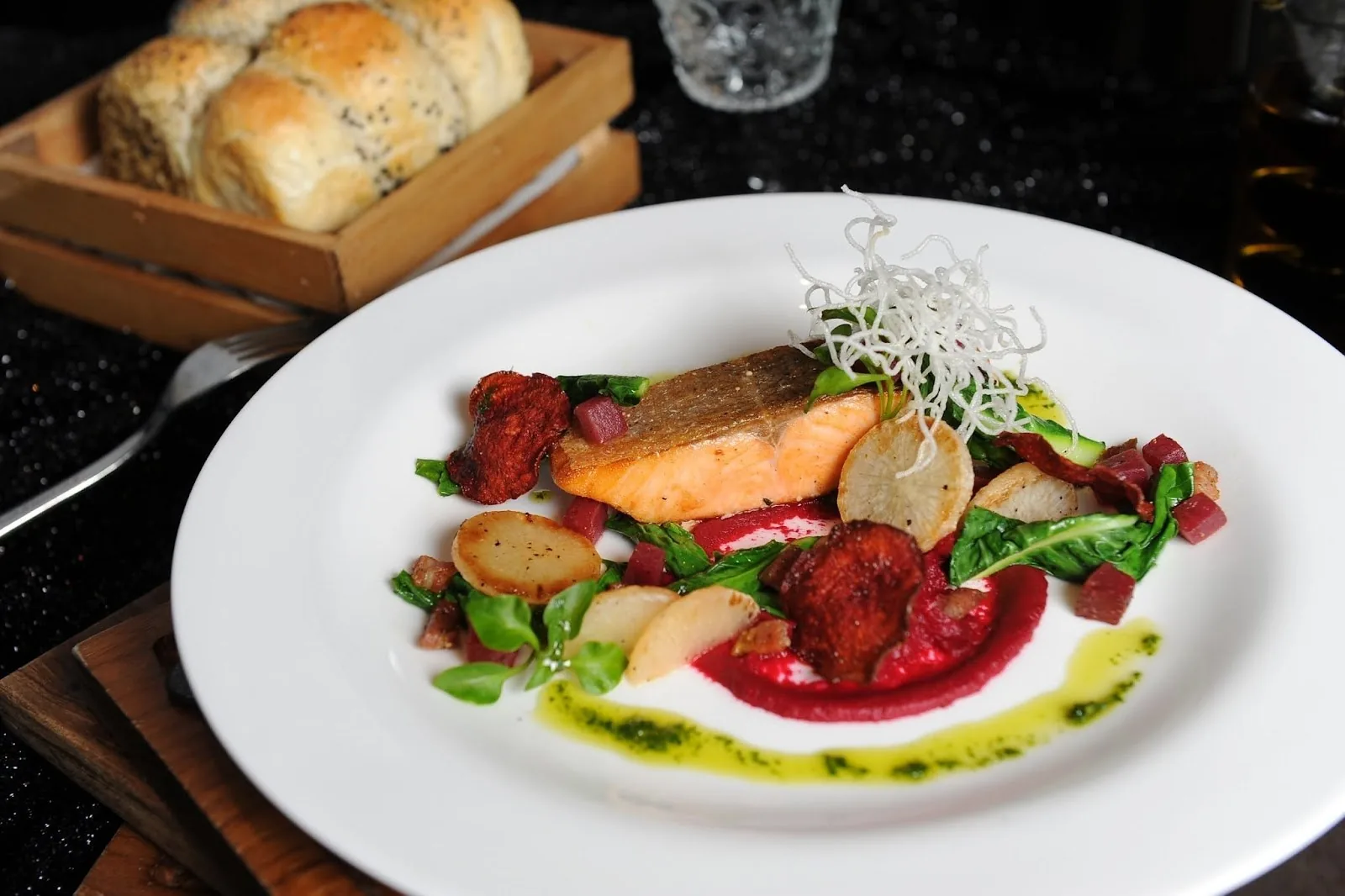 Babette's The Steakhouse - salmon chorizo