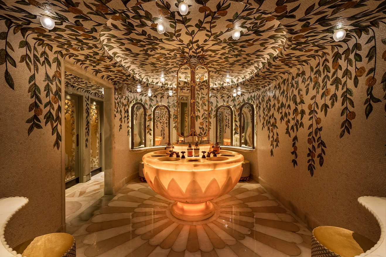 Bacchanalia Mayfair - garden of hesperides mosaic room