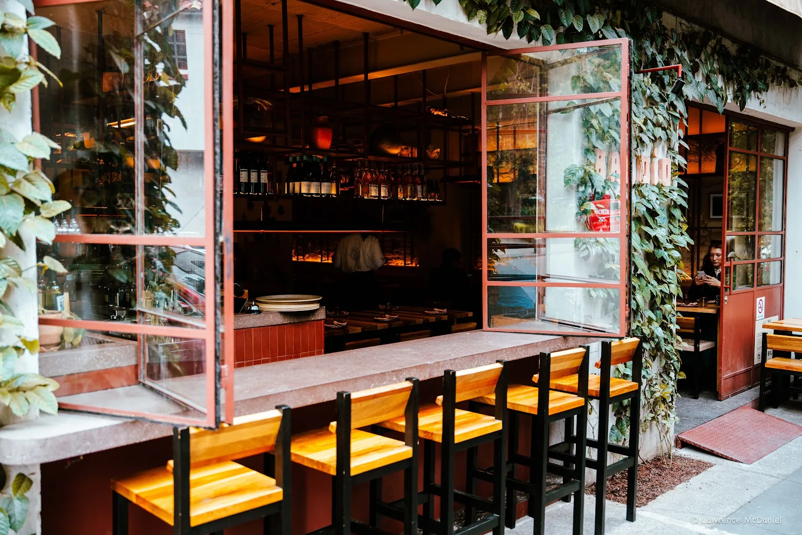Baldio - bar counter with greenery