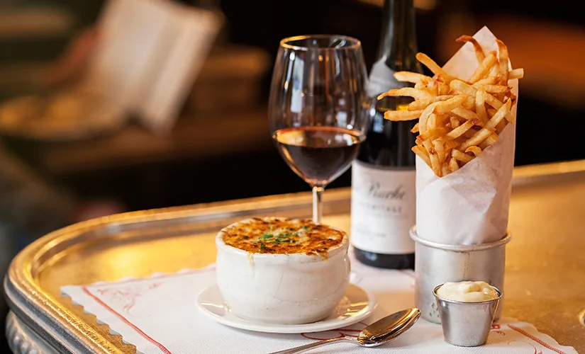 Balthazar - signature dish onion soup