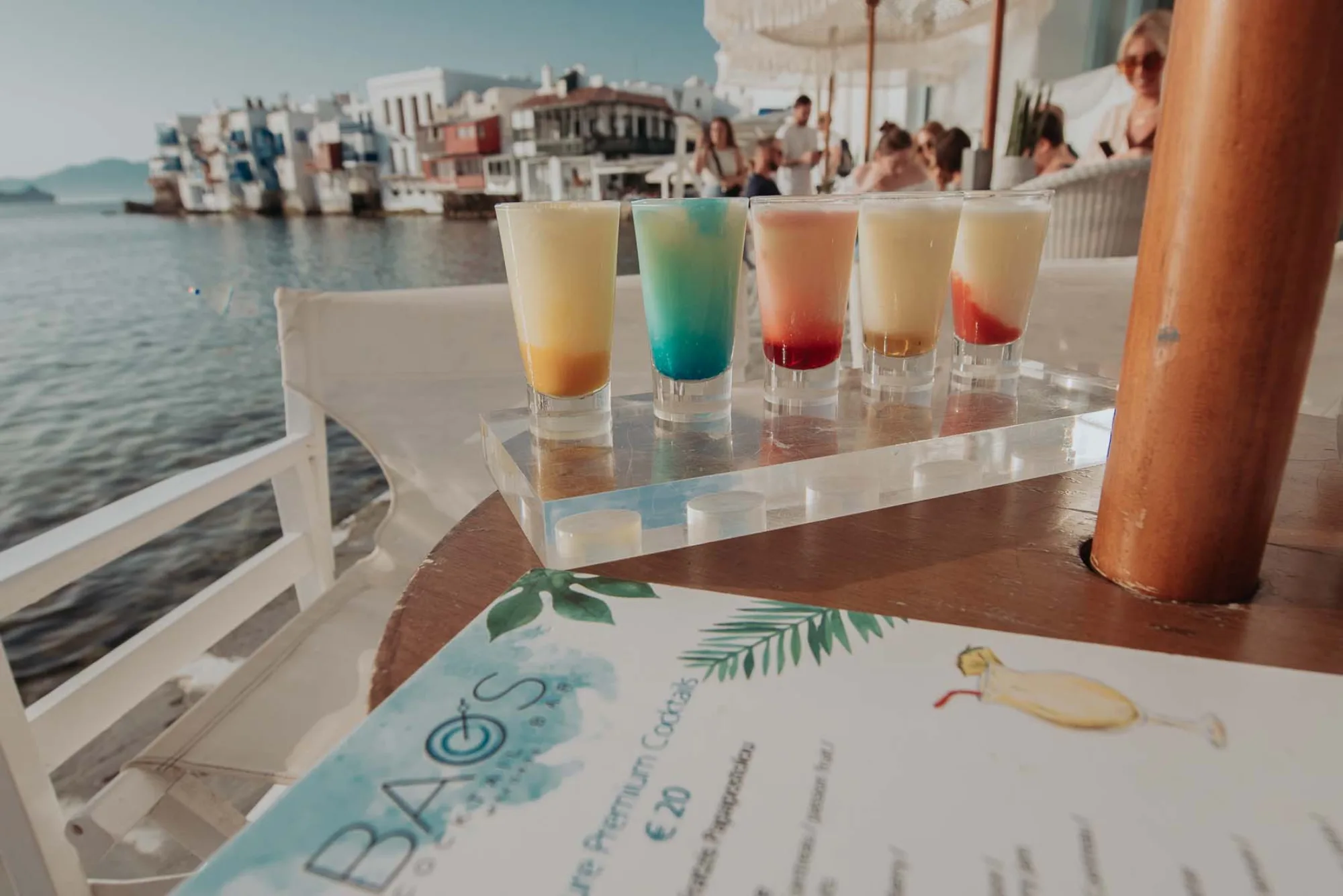 Bao's - signature cocktails sea view