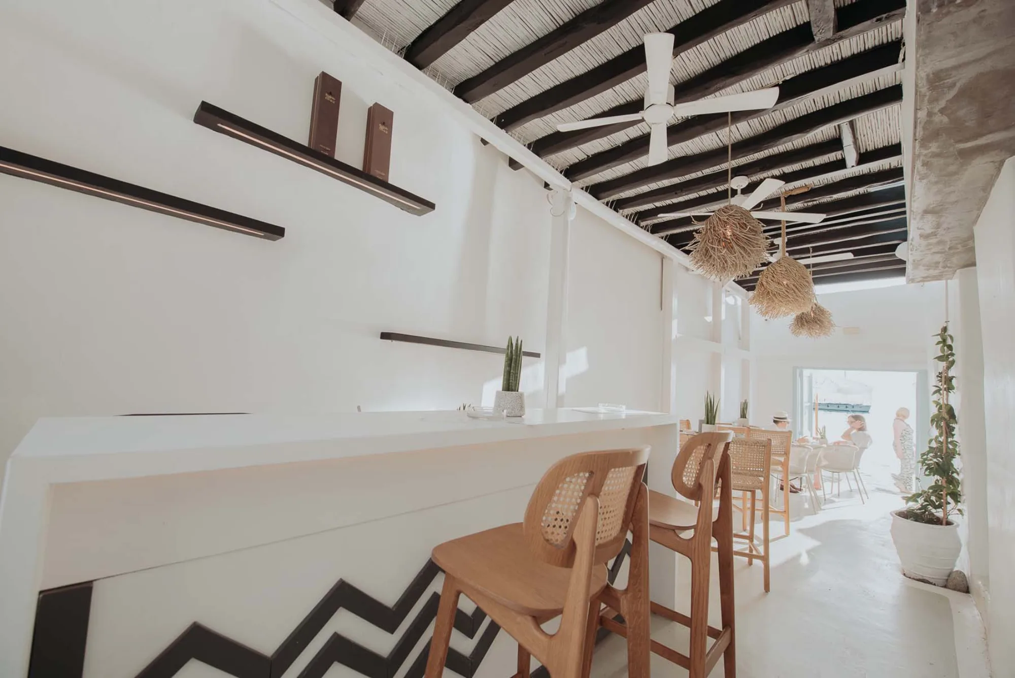 Bao's - chevron bar interior