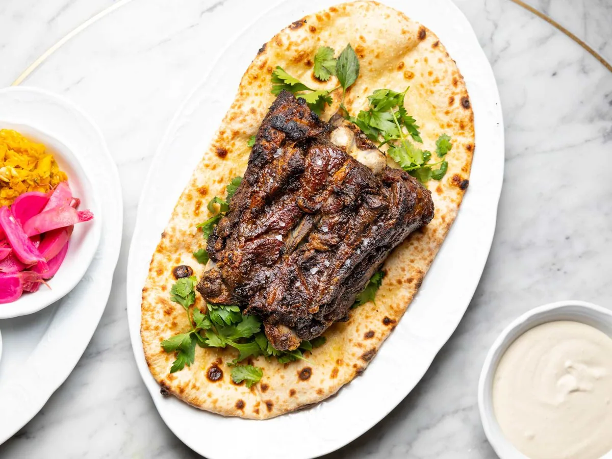 Bavel - lamb neck shawarma laffa