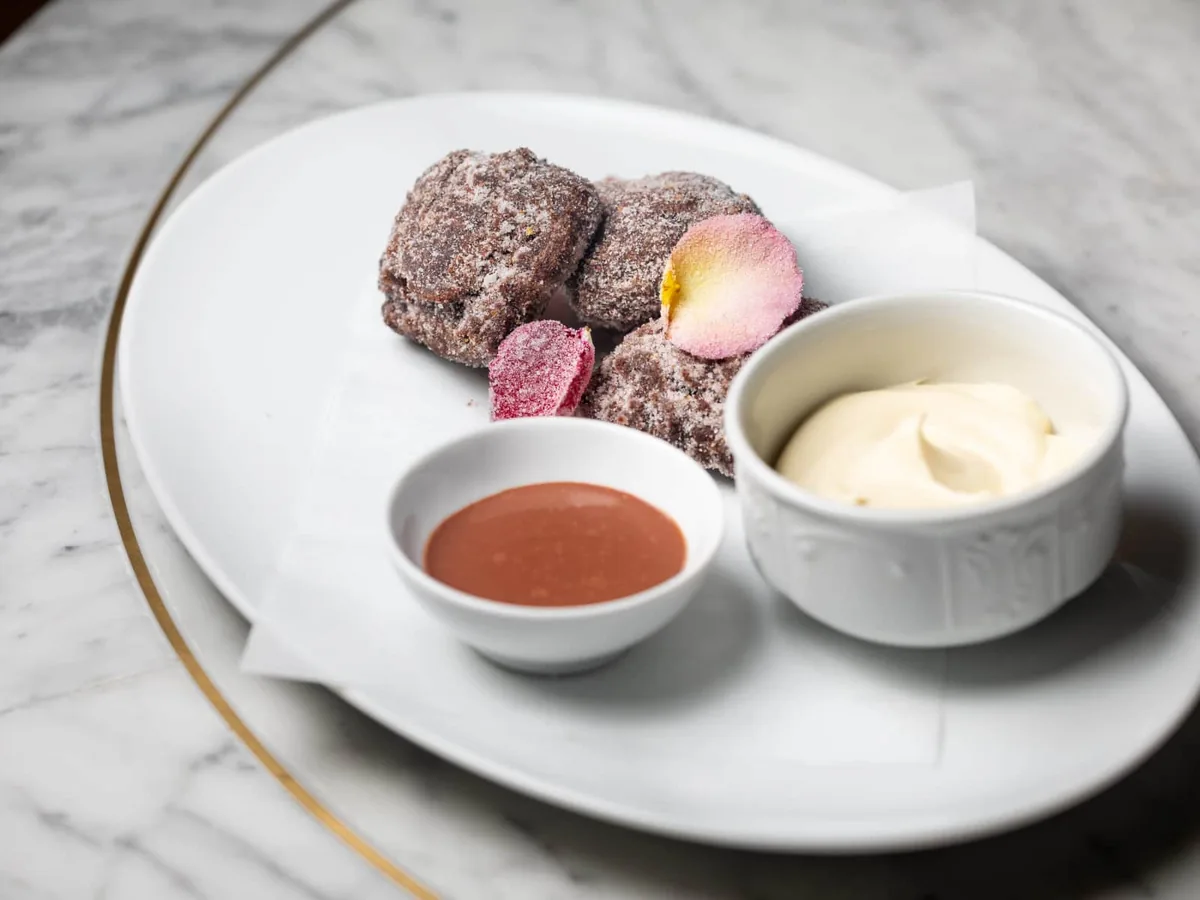 Bavel - rose clove chocolate donuts