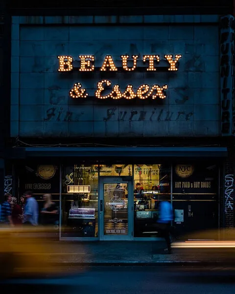 Beauty & Essex - exterior marquee