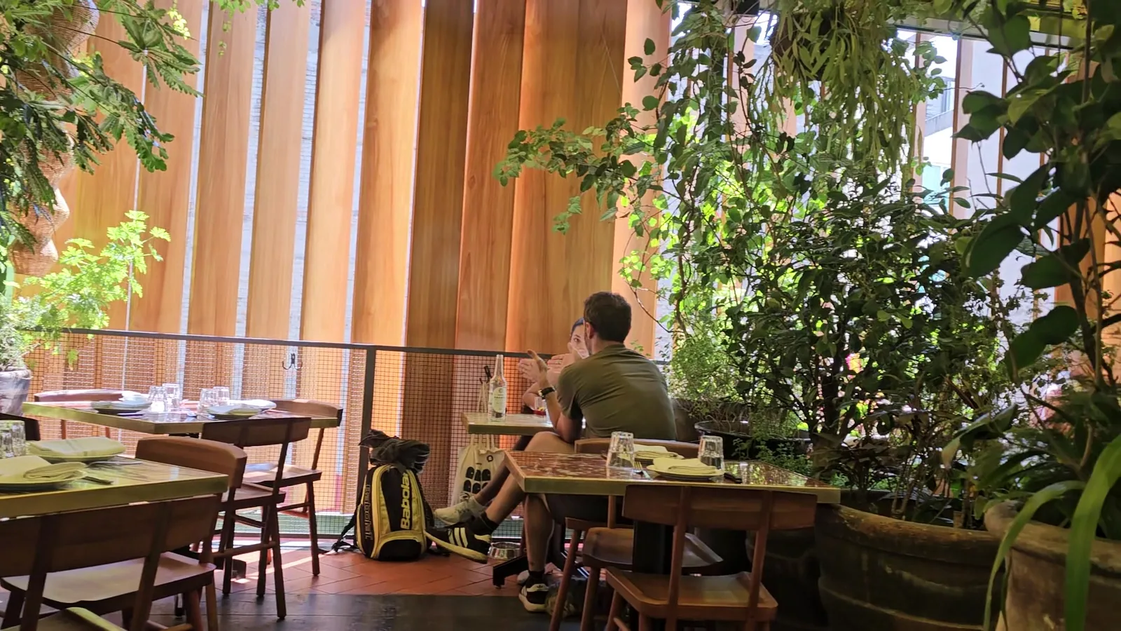 Bella Aurora - planted dining area by the window