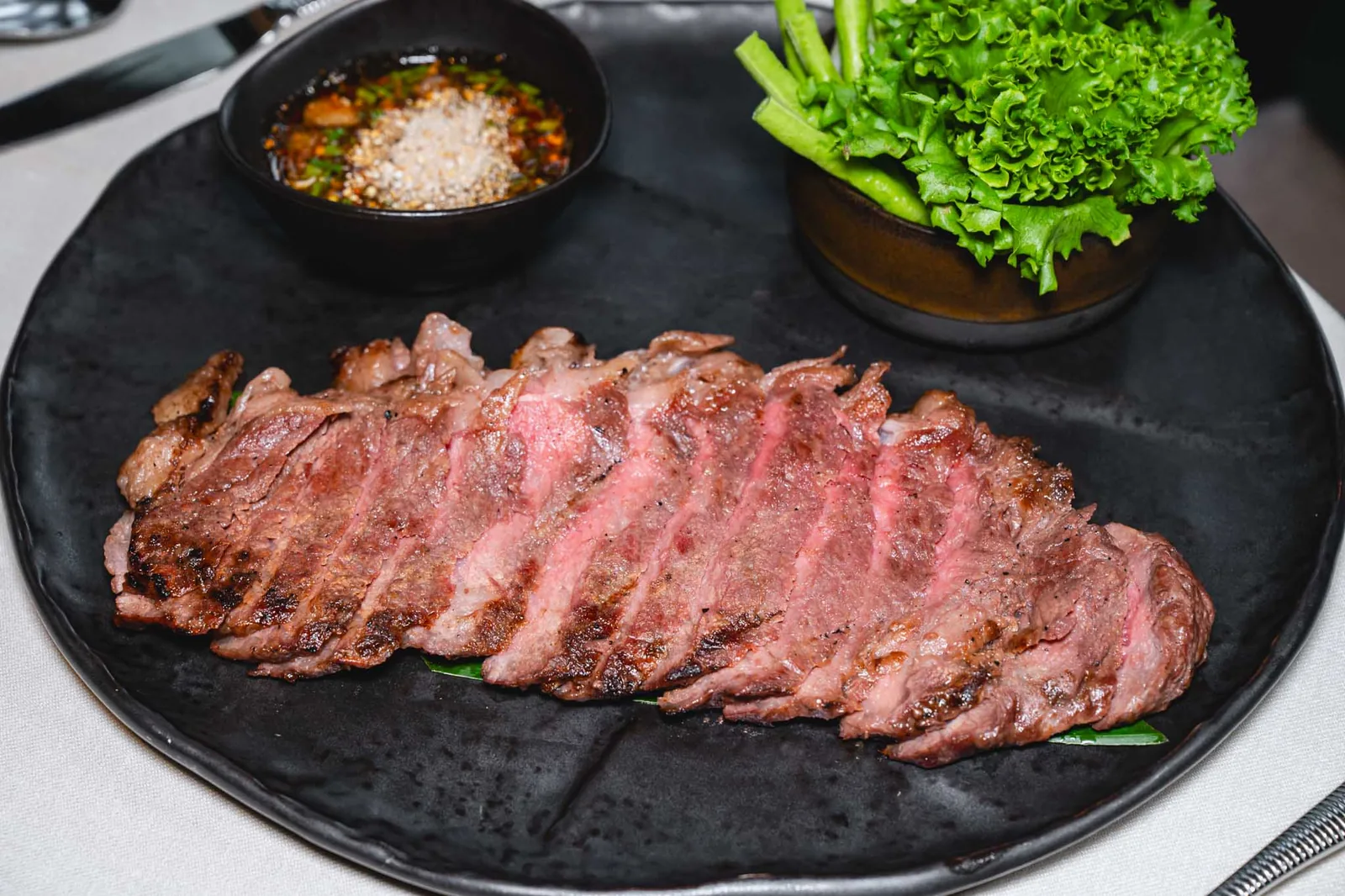 Benjarong - sliced wagyu beef