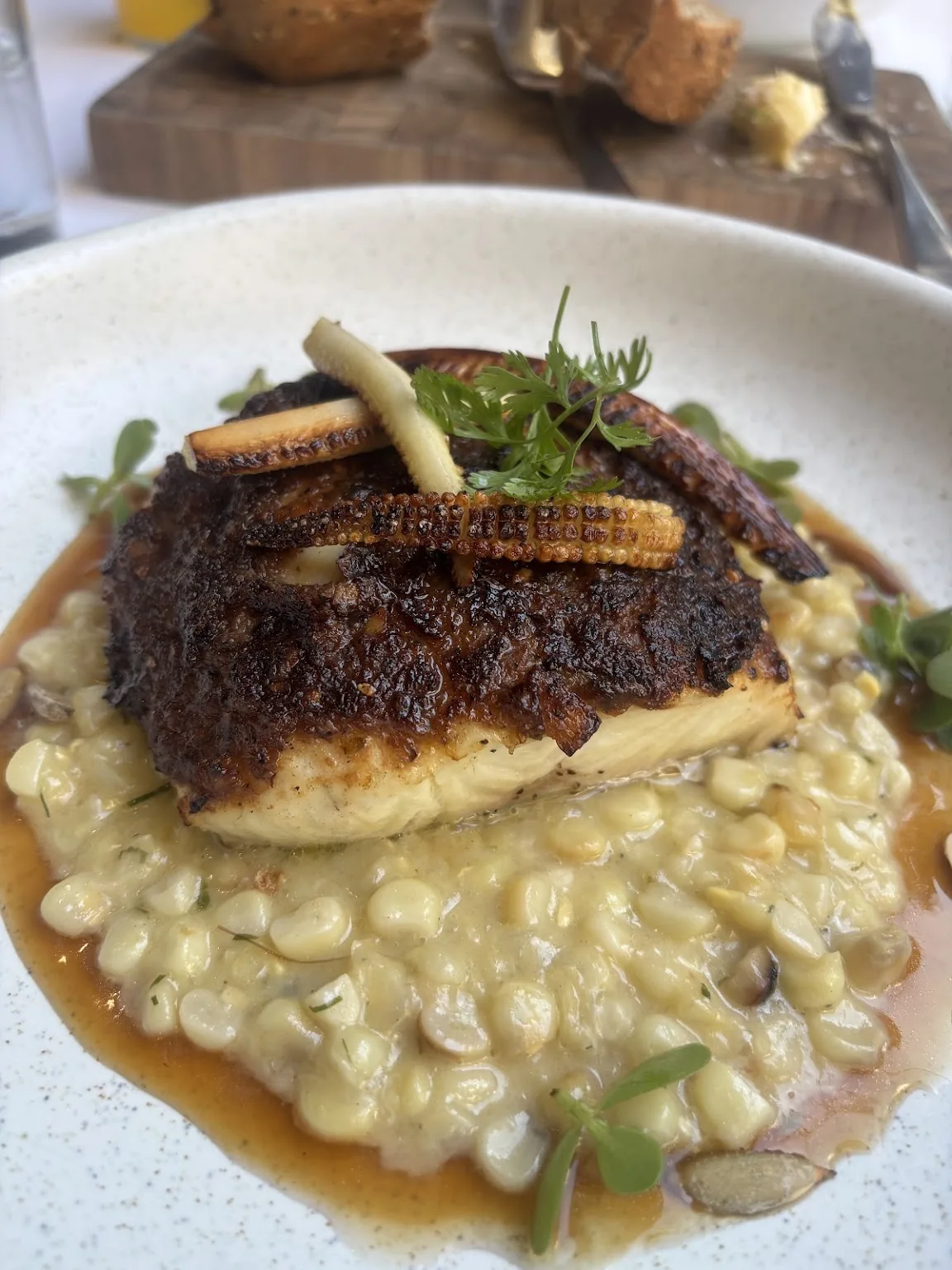 Blanco Castelar - fish with risotto