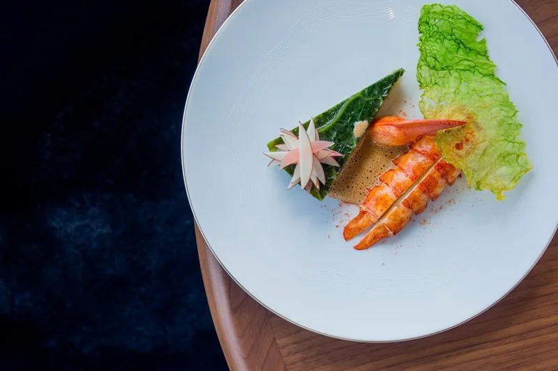 Blue by Alain Ducasse - langoustine dish