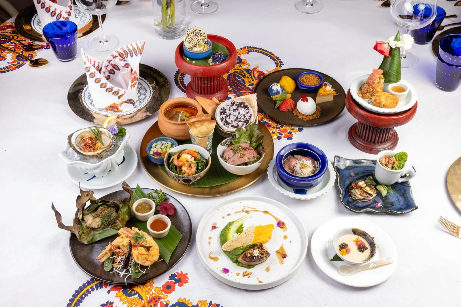 Blue Elephant - royal thai tasting spread