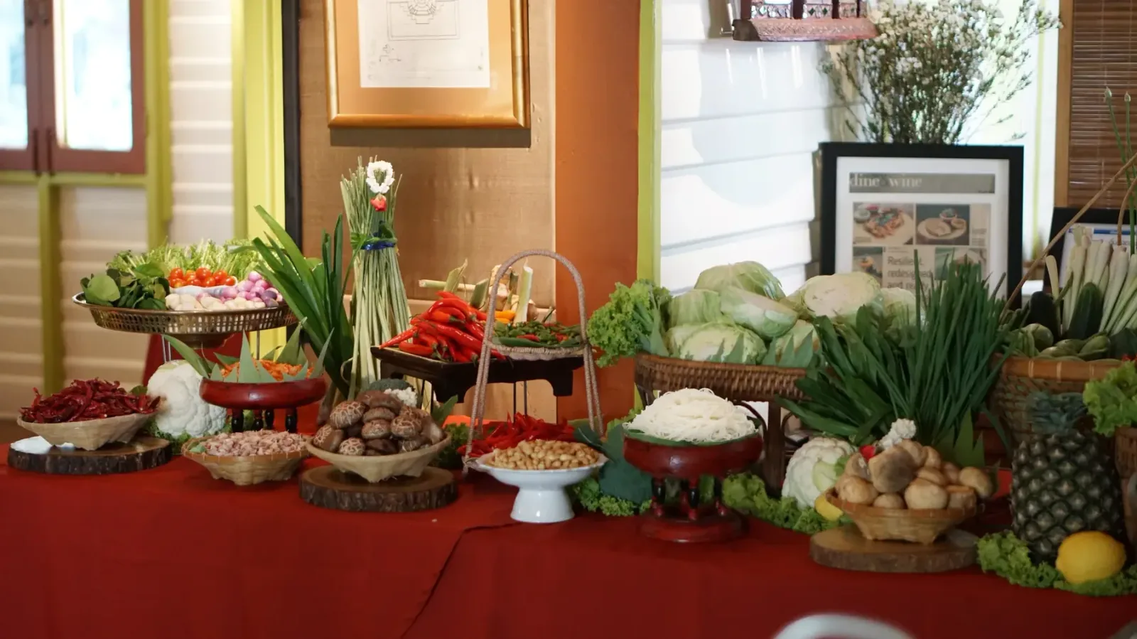 Blue Elephant - thai ingredient display