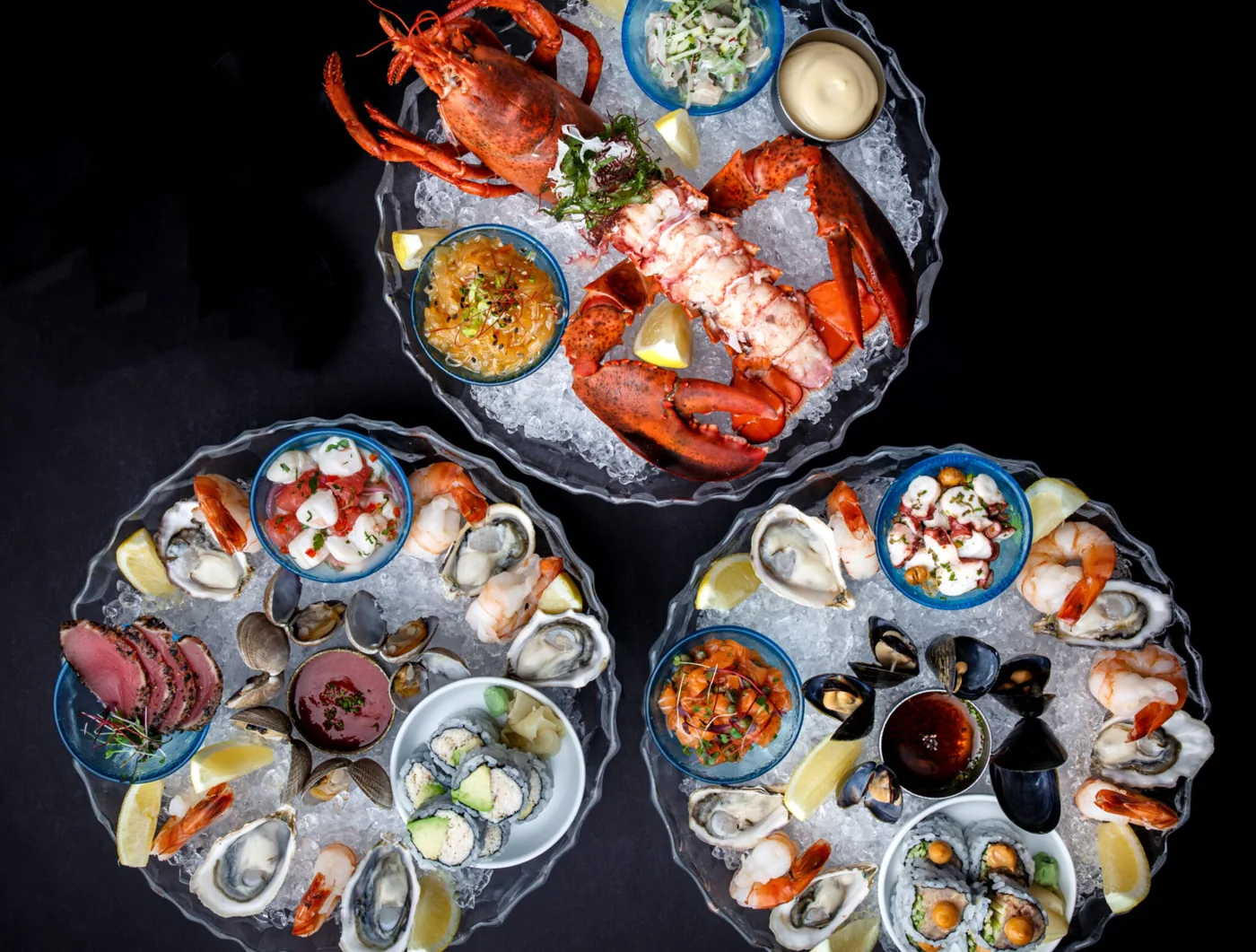 Blue Water Cafe - seafood tower