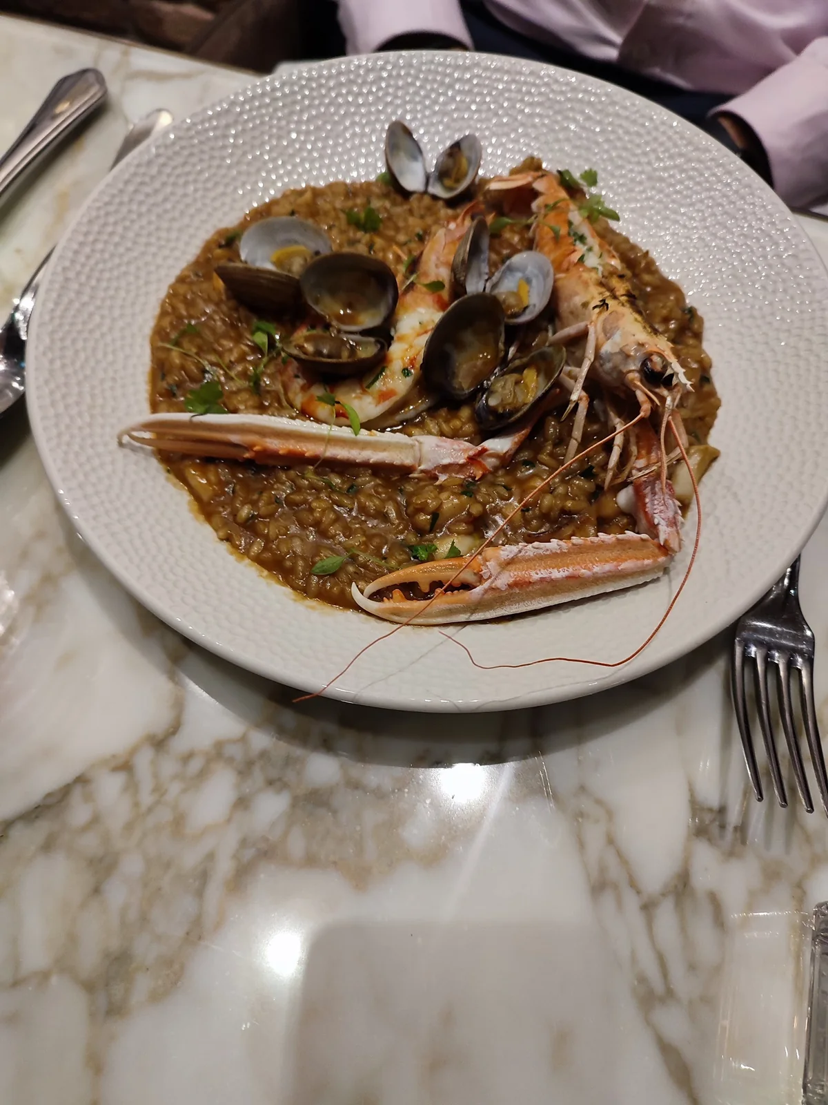 Bocconcino Mayfair - seafood risotto