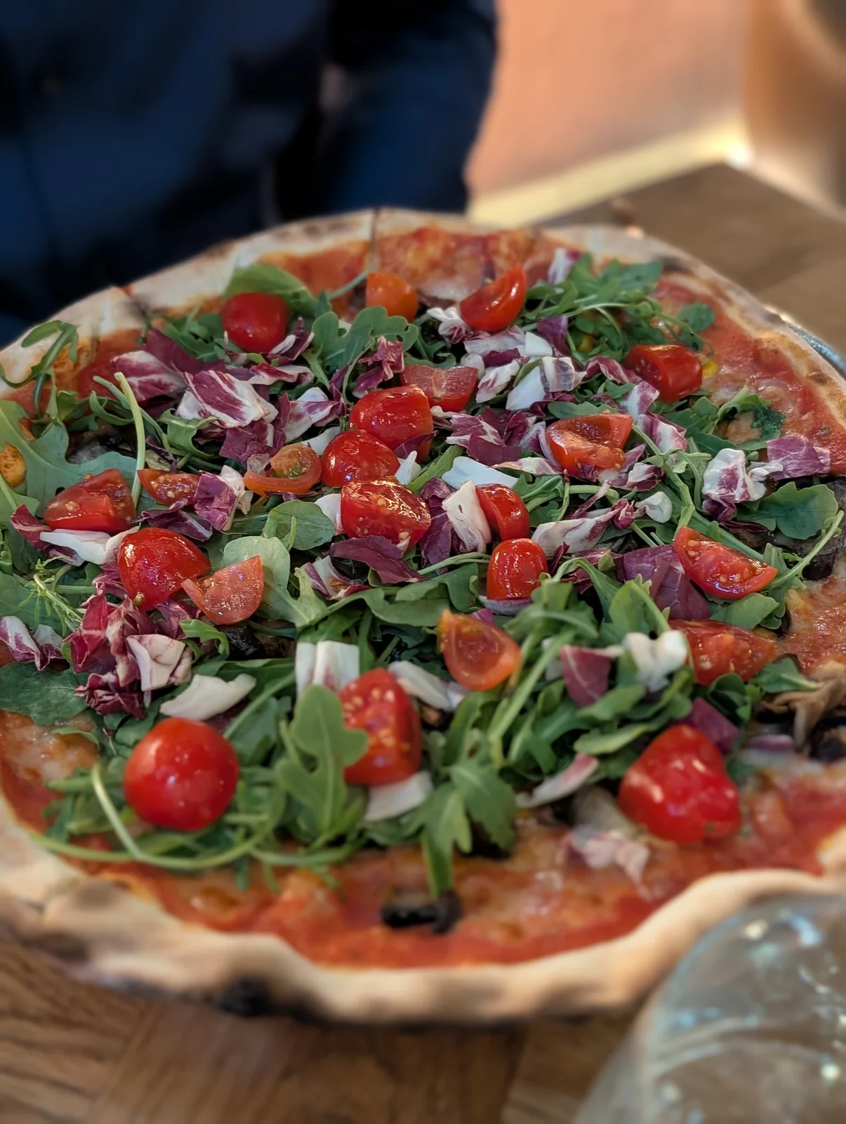 Bocconcino Mayfair - pizza with rocket and tomato