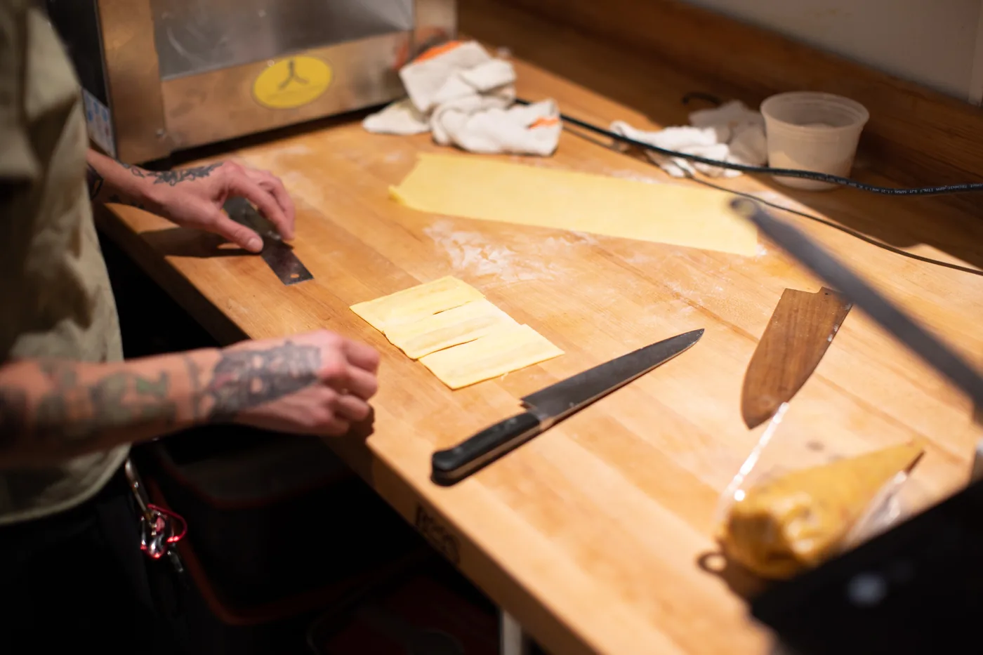 Boia De - pasta prep