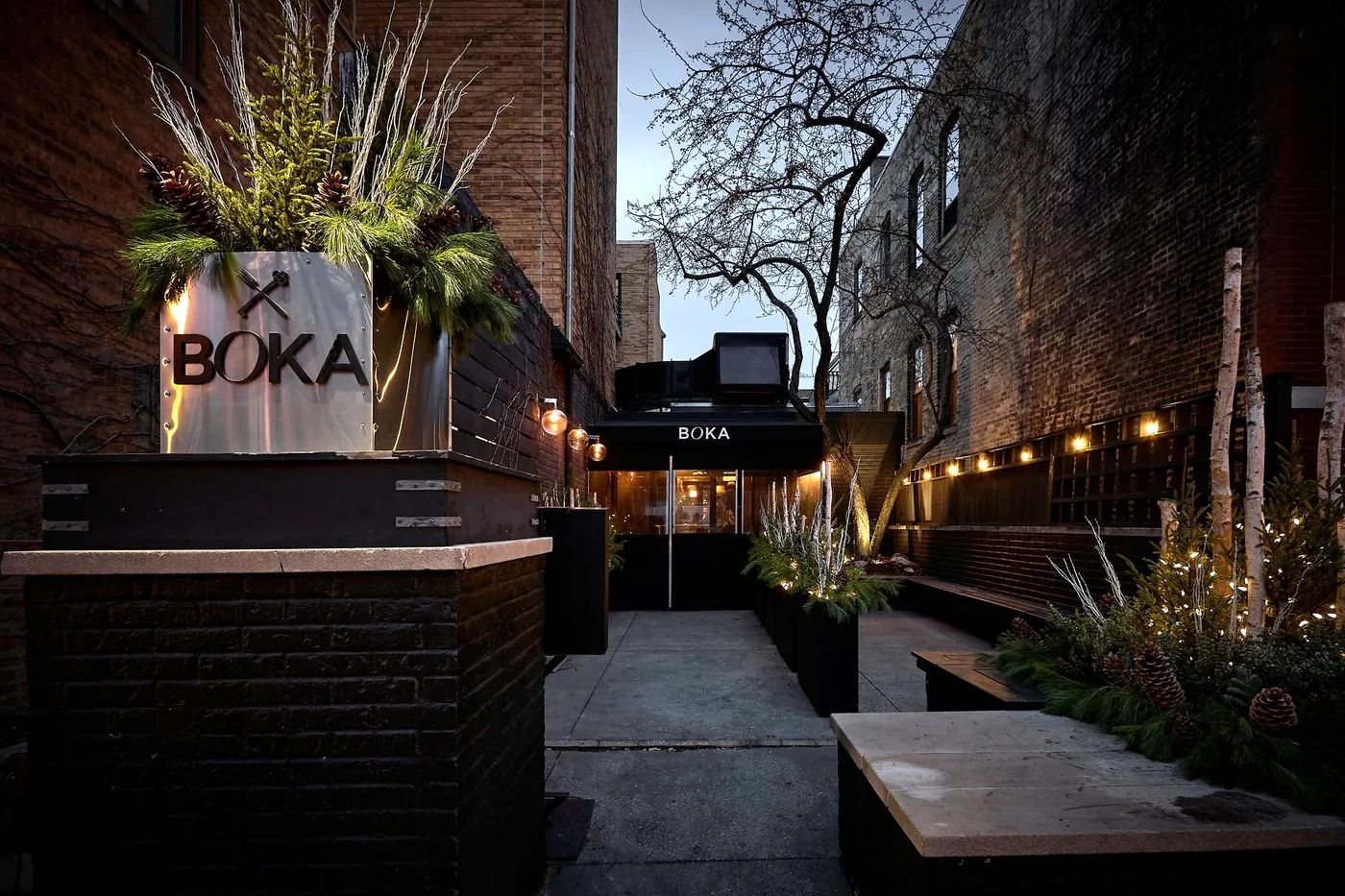 Boka - exterior garden entrance