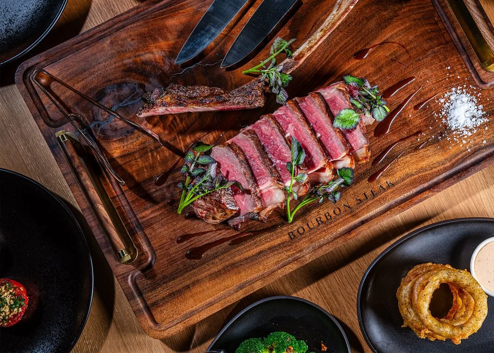 Bourbon Steak by Michael Mina at Essex House - sliced steak