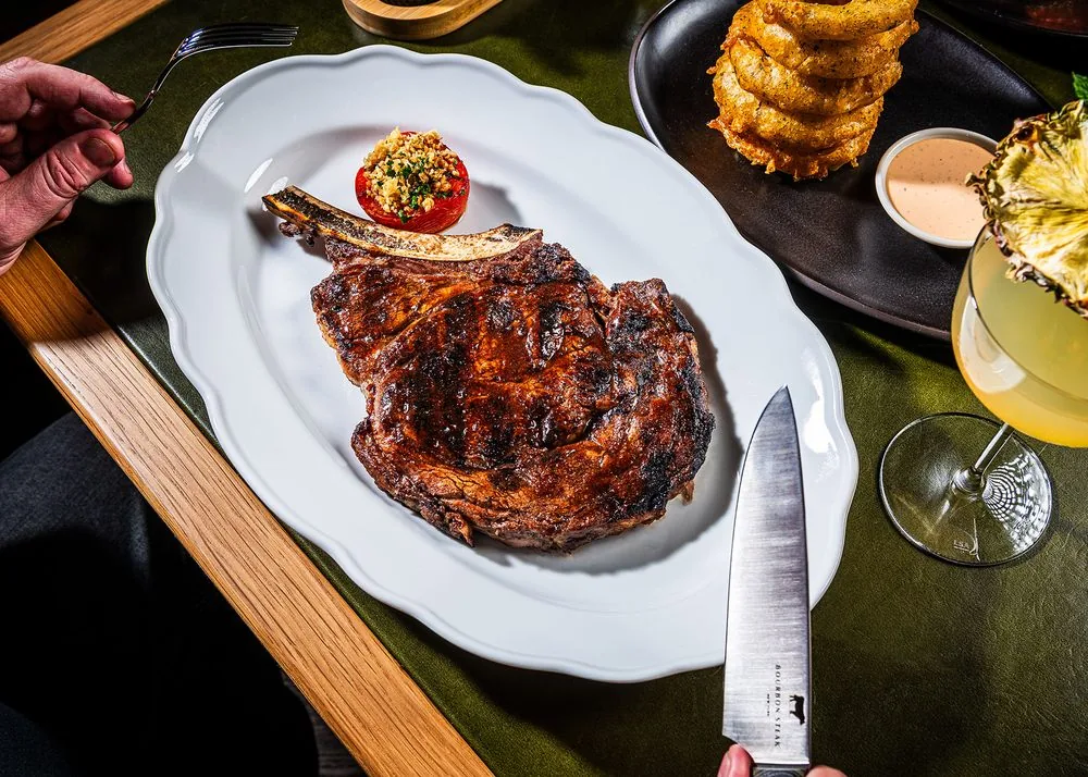 Bourbon Steak by Michael Mina at Essex House - bone in steak
