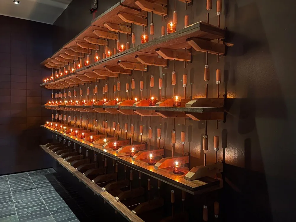 Bourbon Steak by Michael Mina at Fairmont Scottsdale Princess - copper wall
