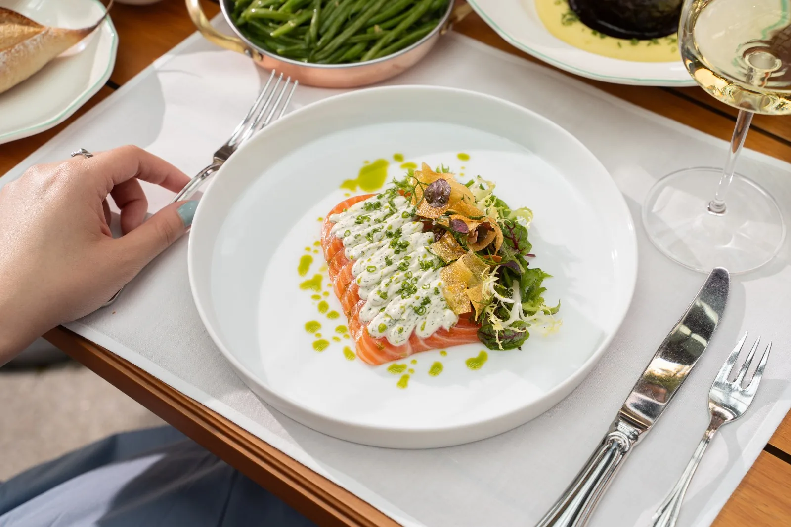 Brasserie Palmier - salmon plated dish