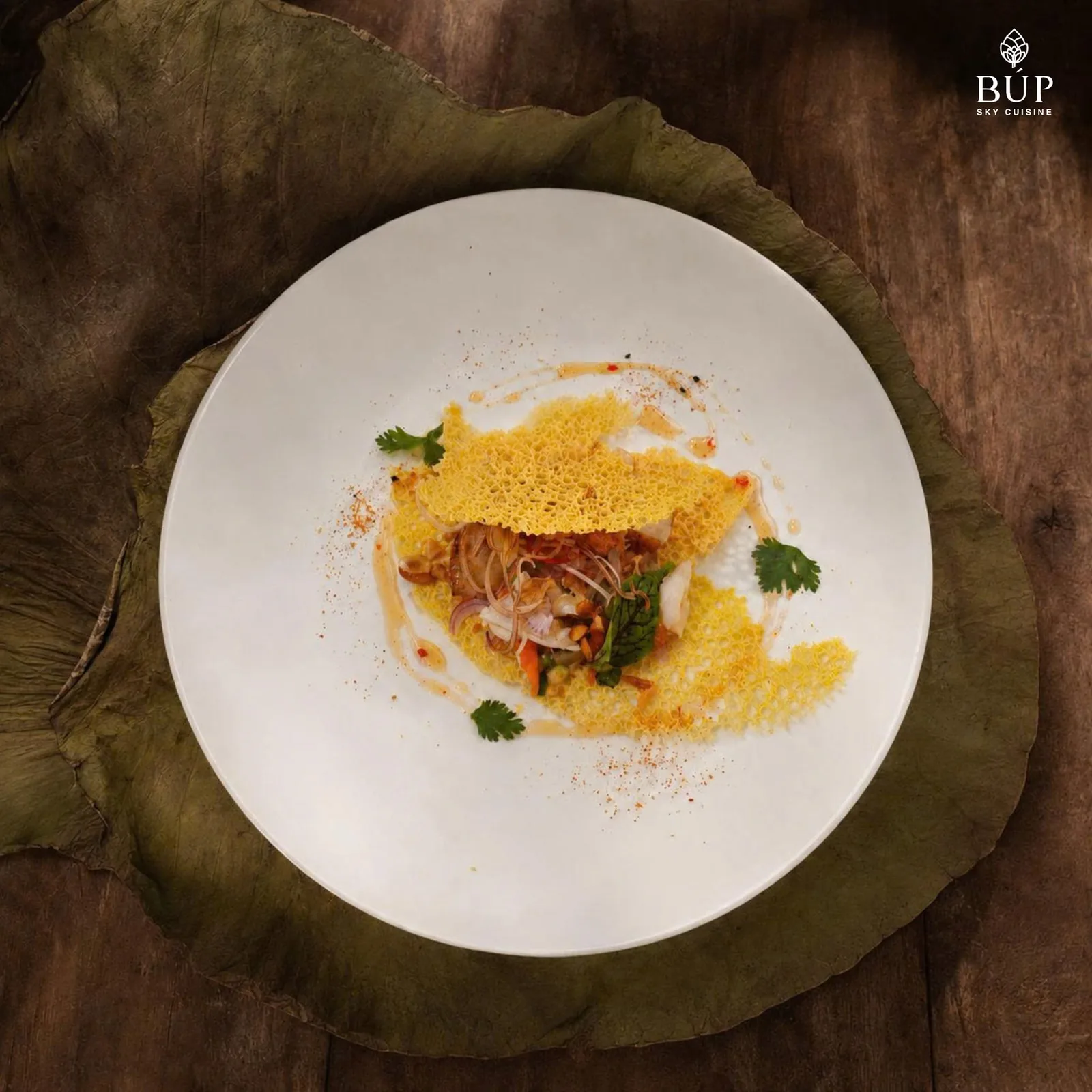 BUP Sky Cuisine - plated dish
