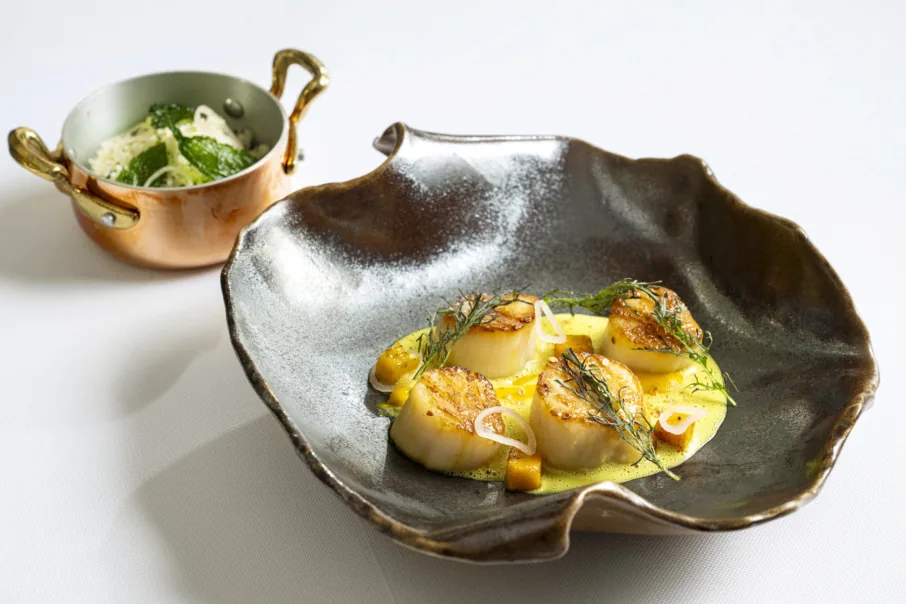 Cafe Carmellini - dish scallops cardoz