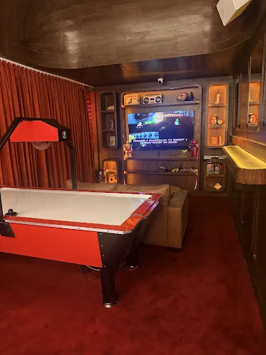 Cafe Drama - games room with air hockey