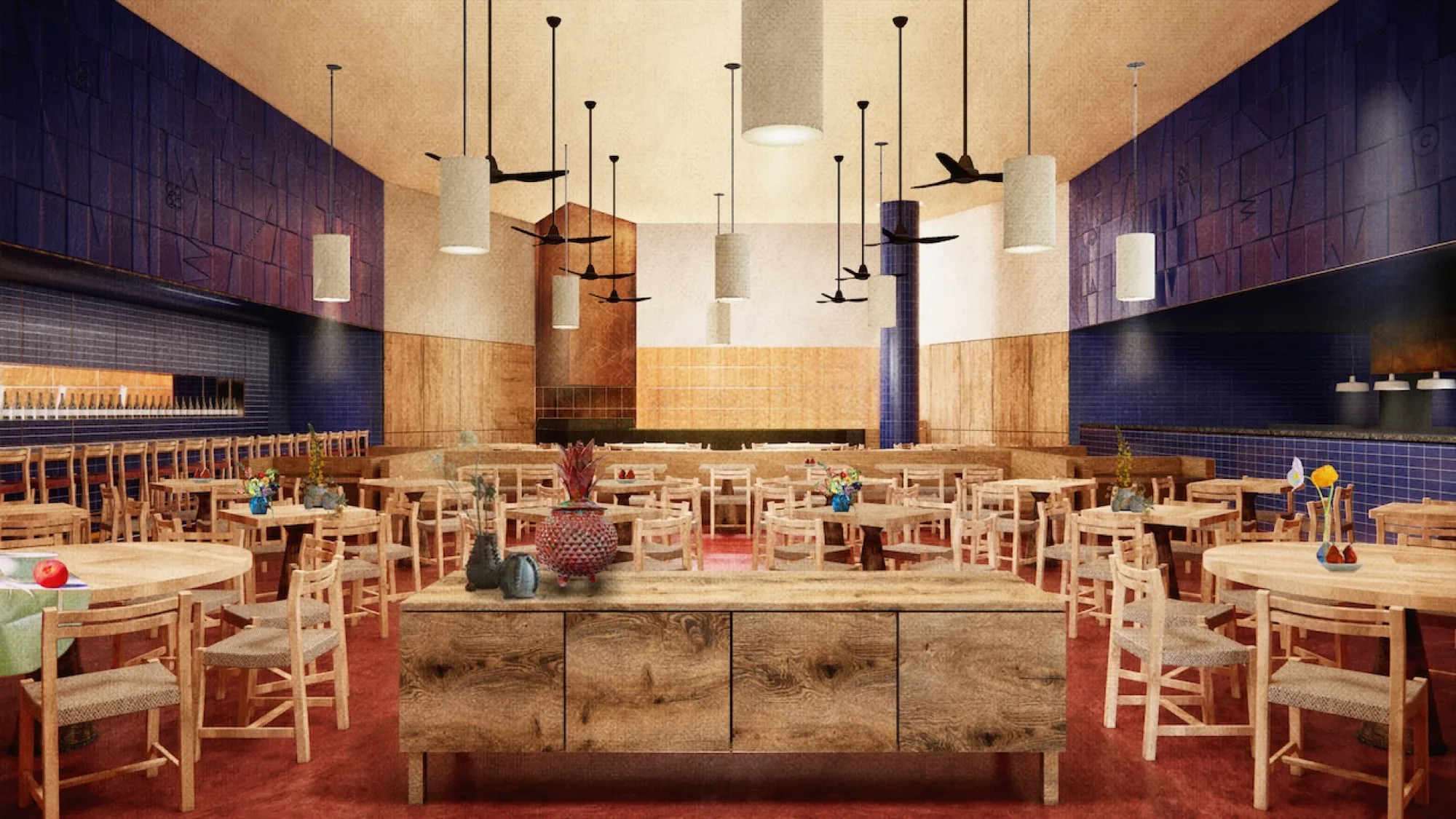 Cantina Contramar at Fontainebleau - communal dining room