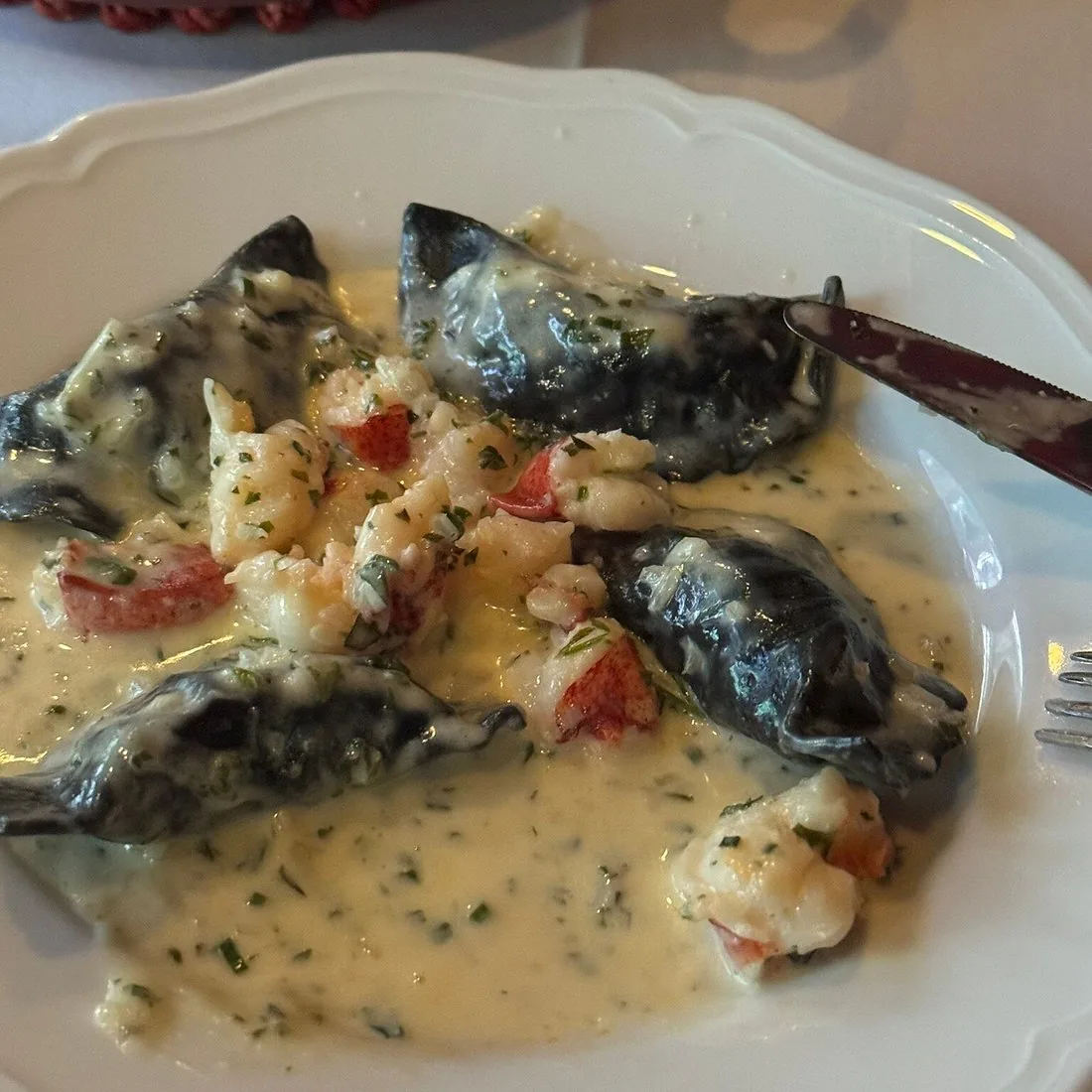 Carbone - lobster ravioli