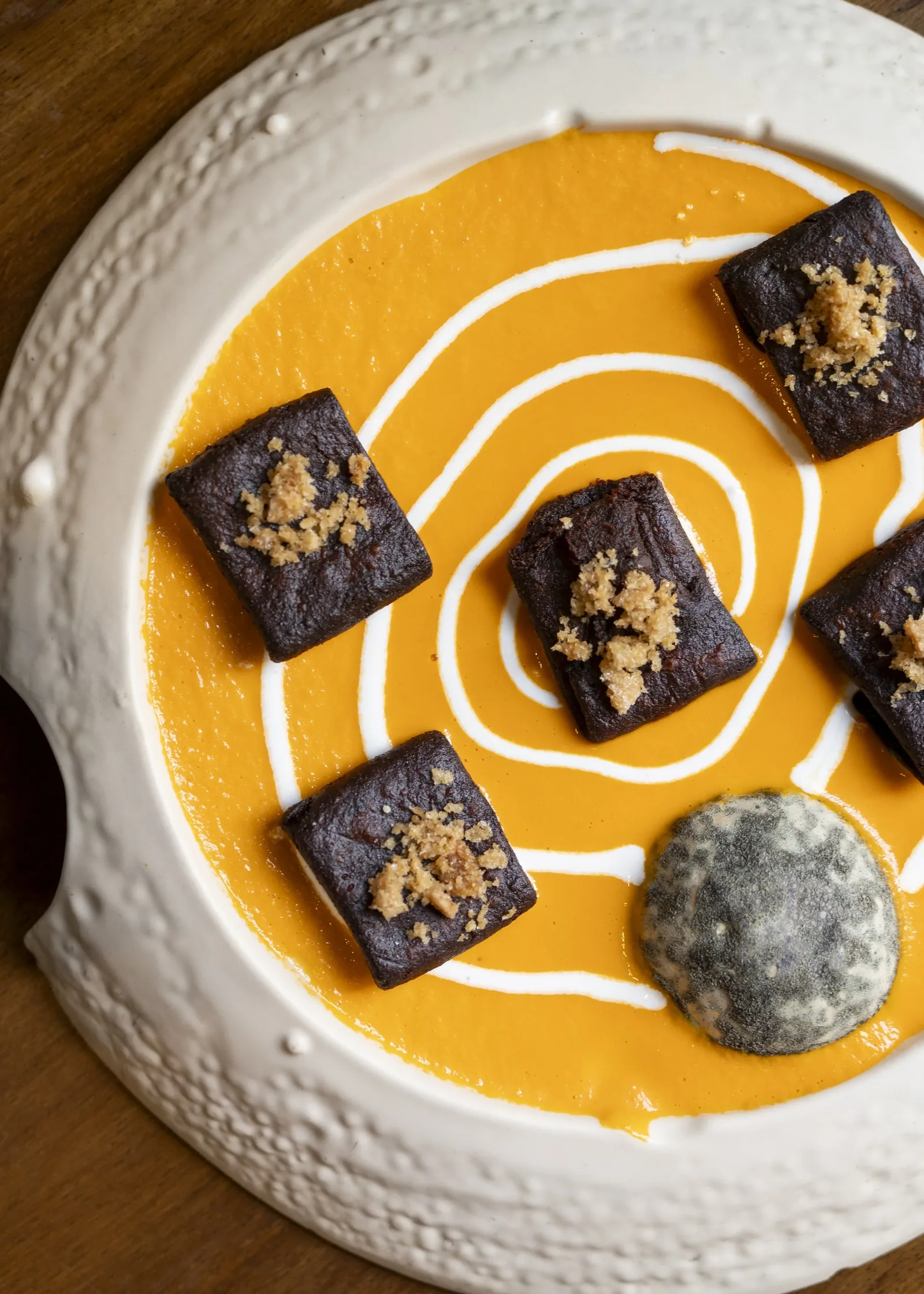 Carmela y Sal - dessert on squash puree
