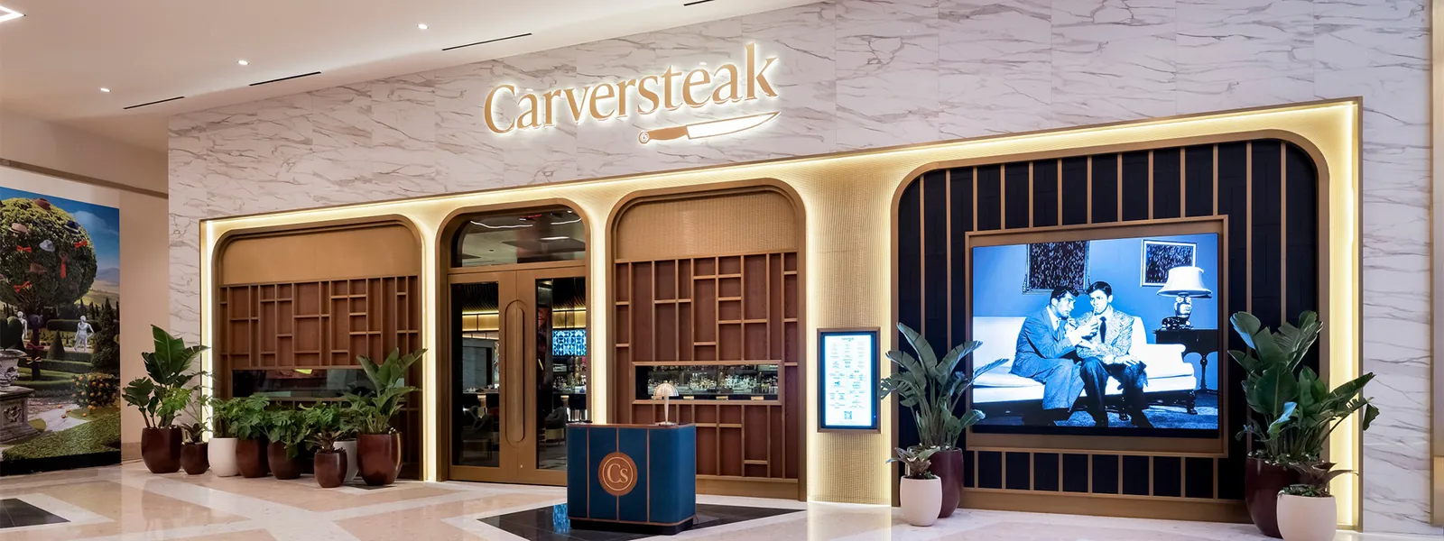 Carversteak at Resorts World - entrance foyer