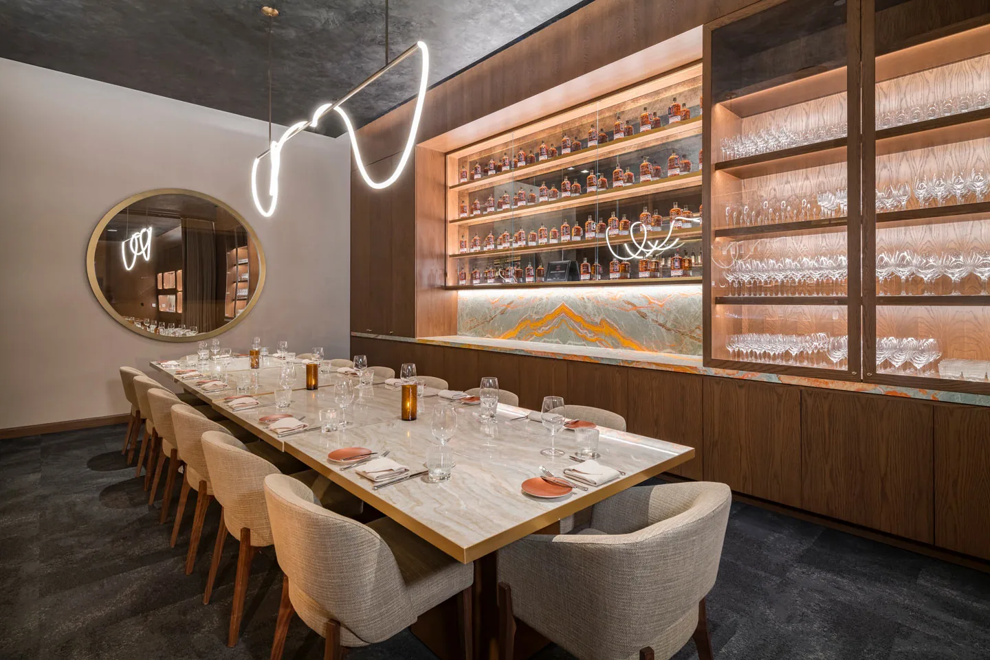 Carversteak at Resorts World - whiskey room