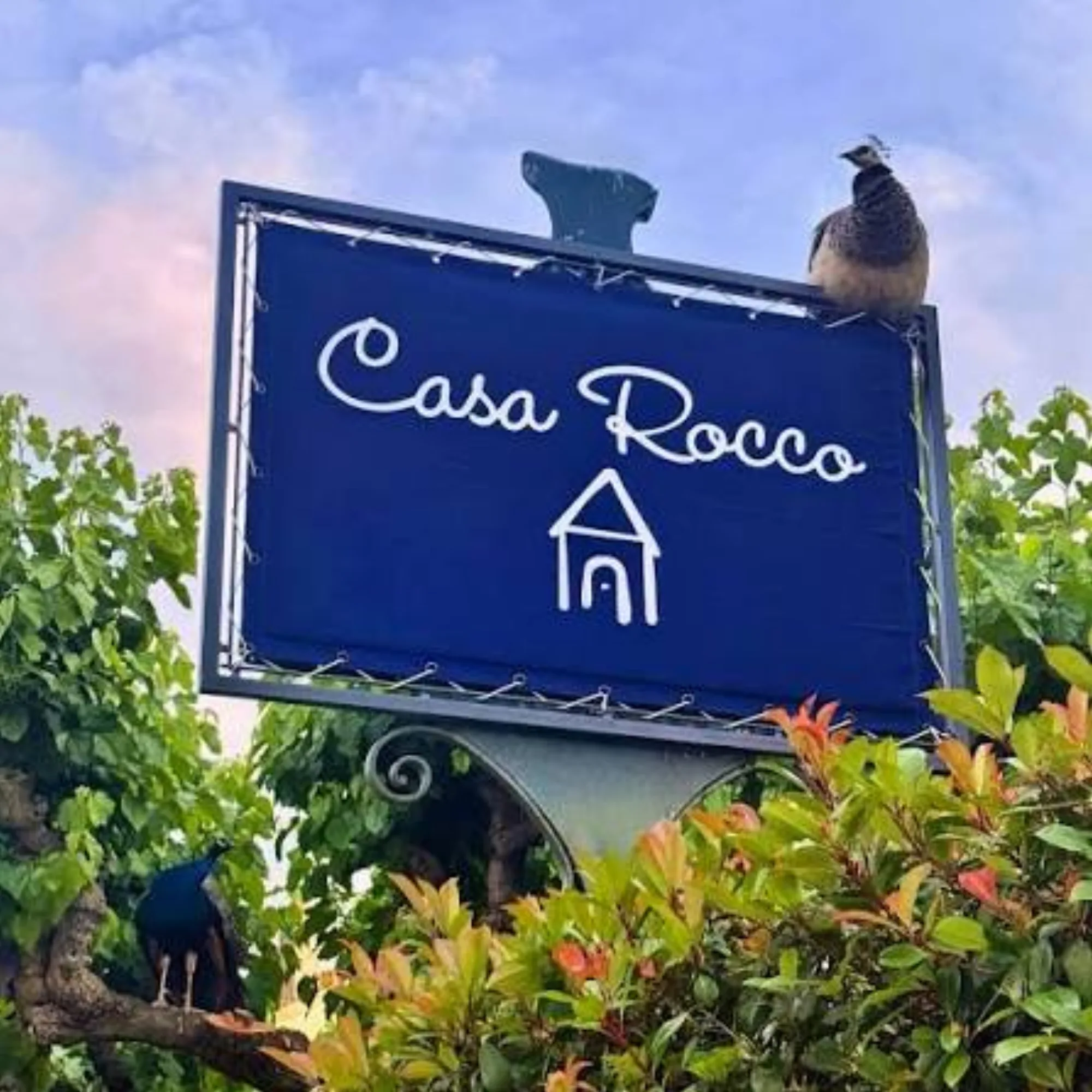 Casa Rocco - exterior garden signage