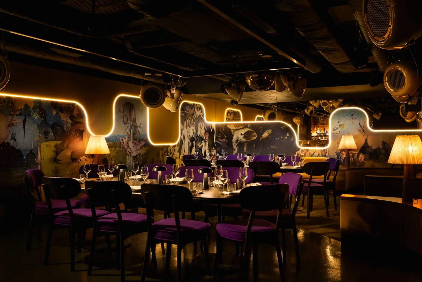 Chotto Matte Soho - dining room mural