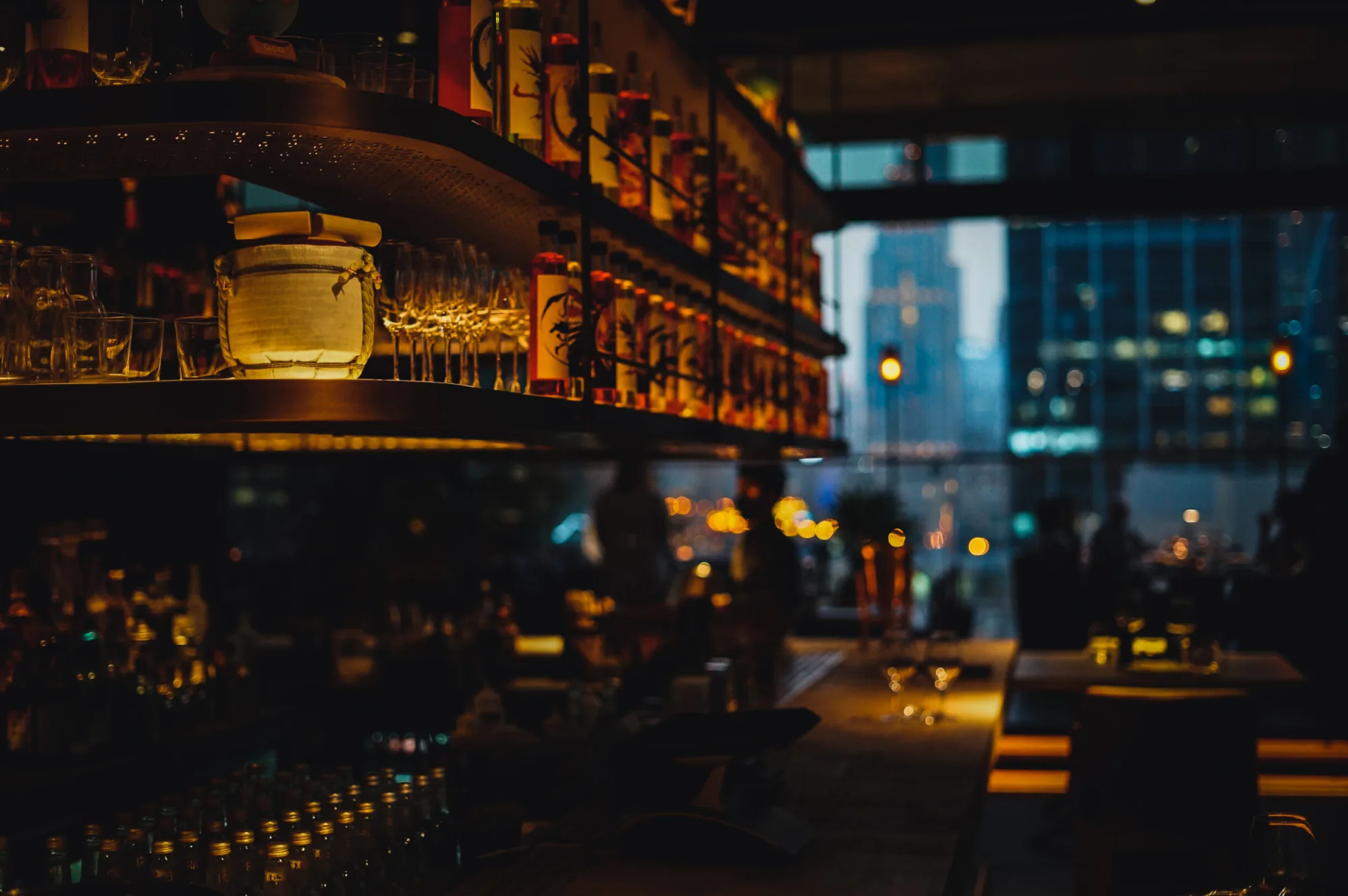 Clap - bar skyline view