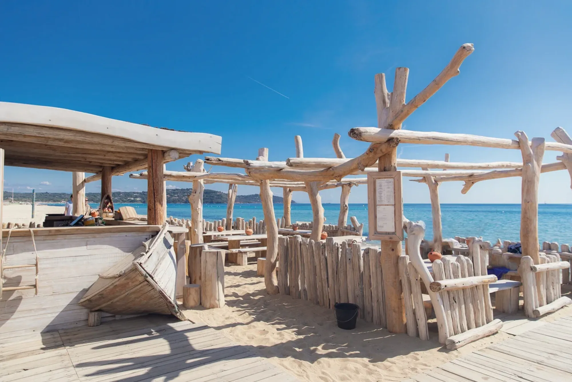 Club 55 - driftwood beach bar