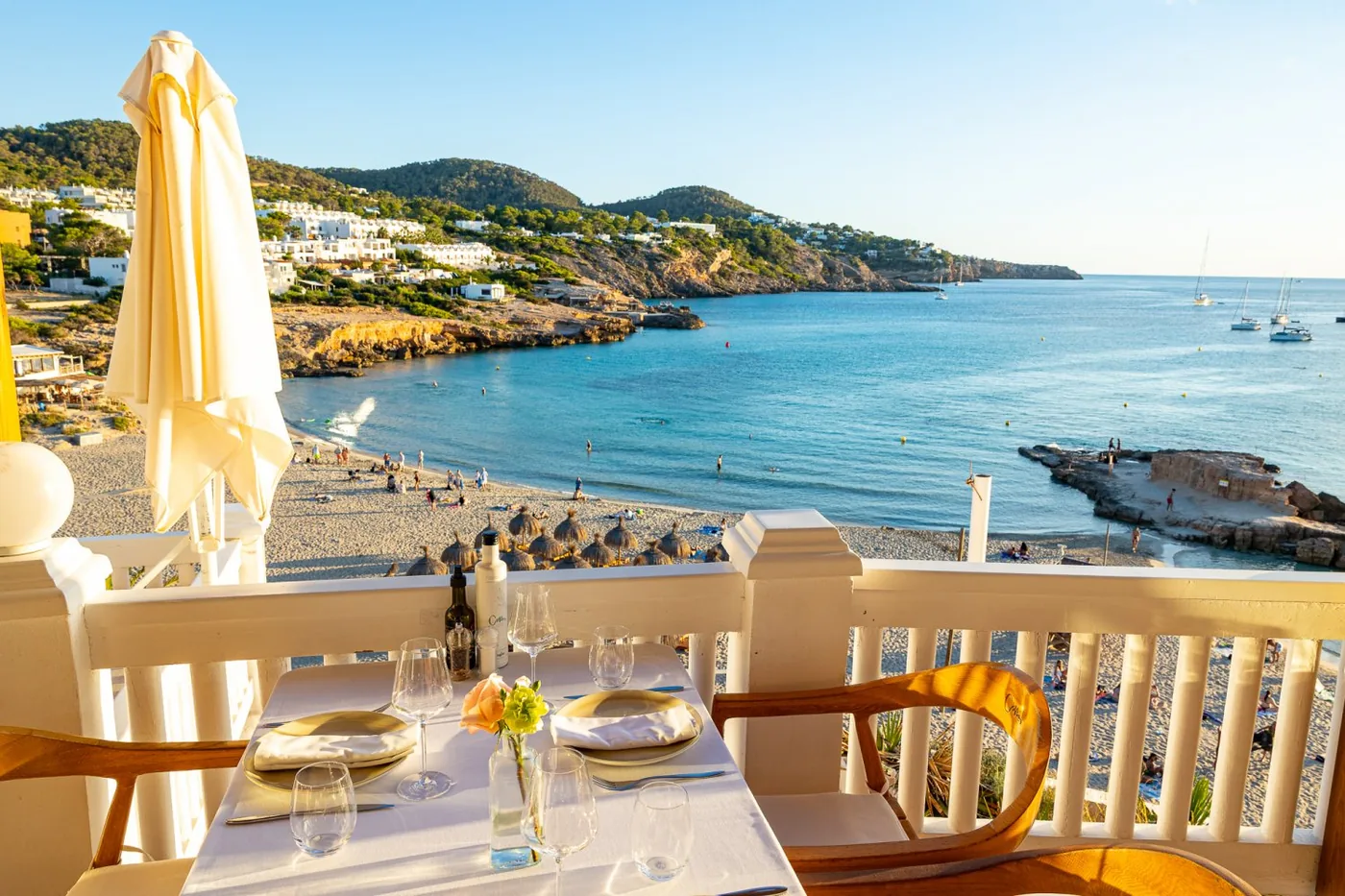 Cotton Beach Club - golden hour balcony