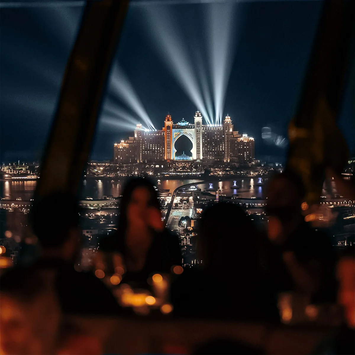CouCou - atlantis palm skyline night view
